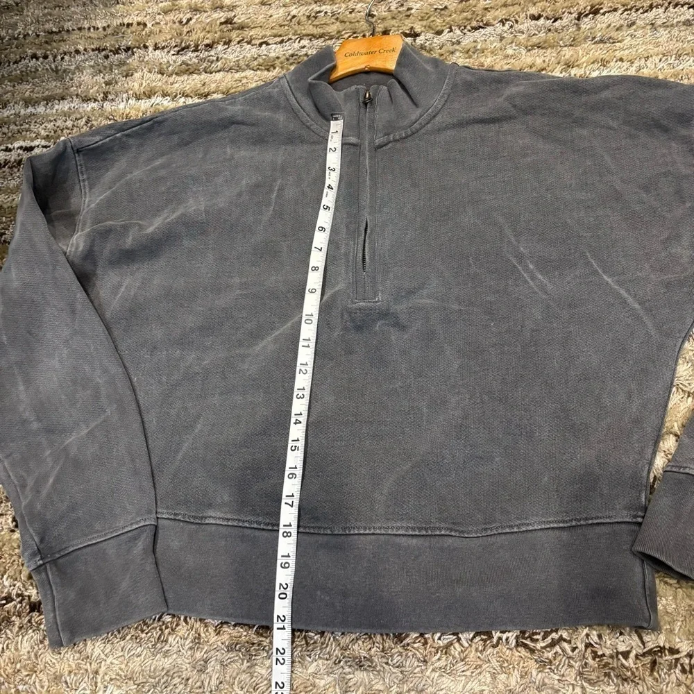 Talentless half zip pullover Sweatshirt Gray Large - Picture 10 of 11
